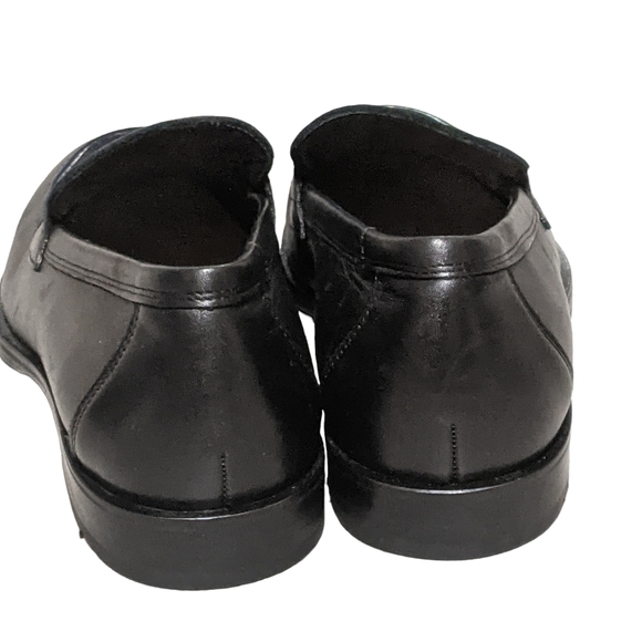 Lloyd of Germany Pete black leather loafer block heel slipper moccasin men's 8 - Picture 6 of 10